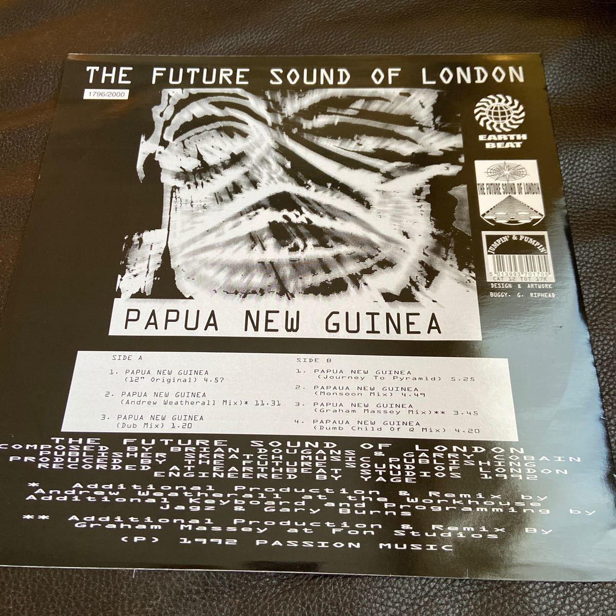 The Future Sound Of London /Papua New Guinea/Andrew Weatherall Mix/Graham Massey MIX/original mix/dub mix/DYL /fjordセットの画像2