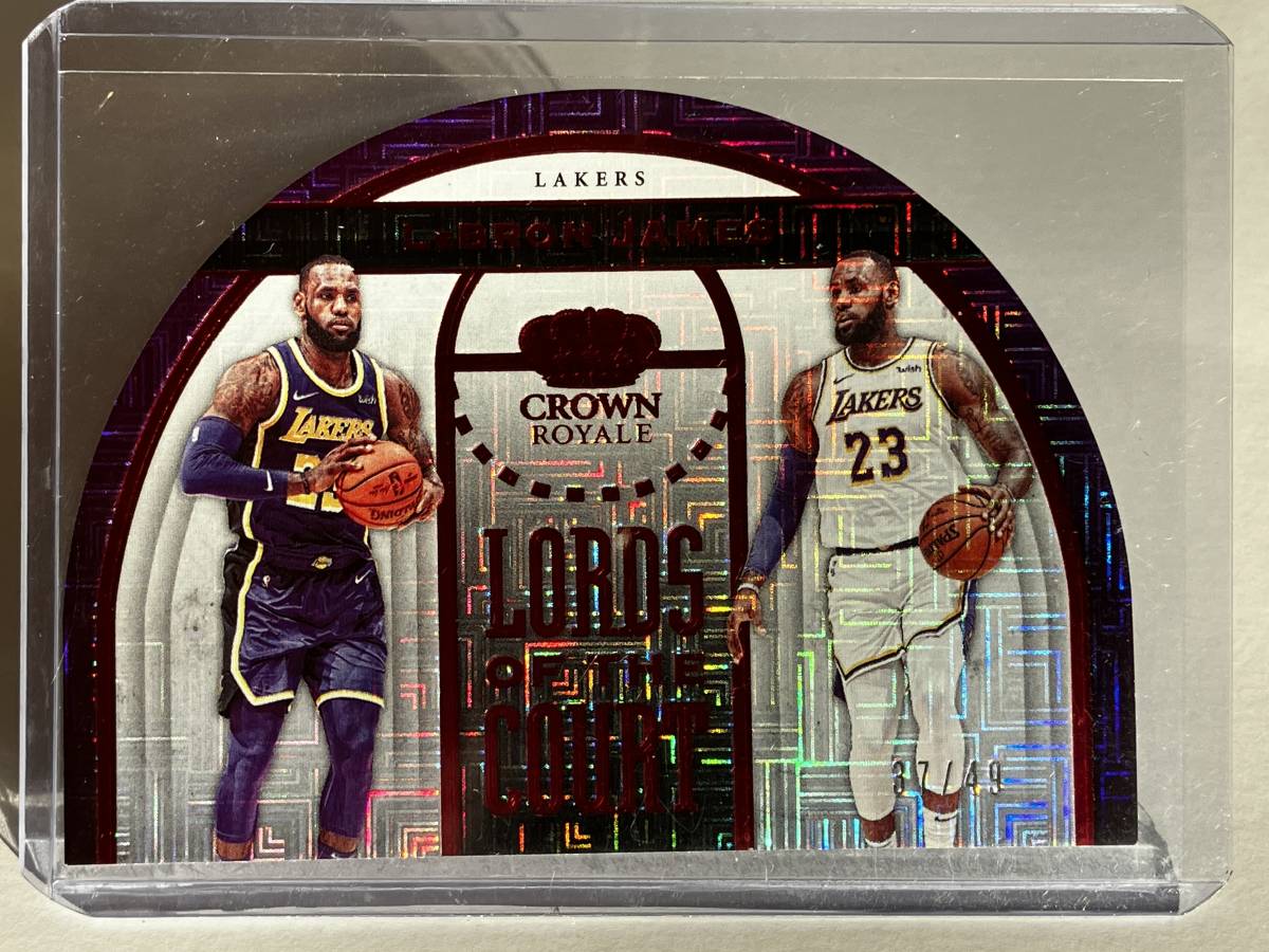★ LEBRON JAMES ★ 2019-20 CROWN ROYALE [ LORDS OF THE COURT : RED /49 ] ★ レブロン_画像1