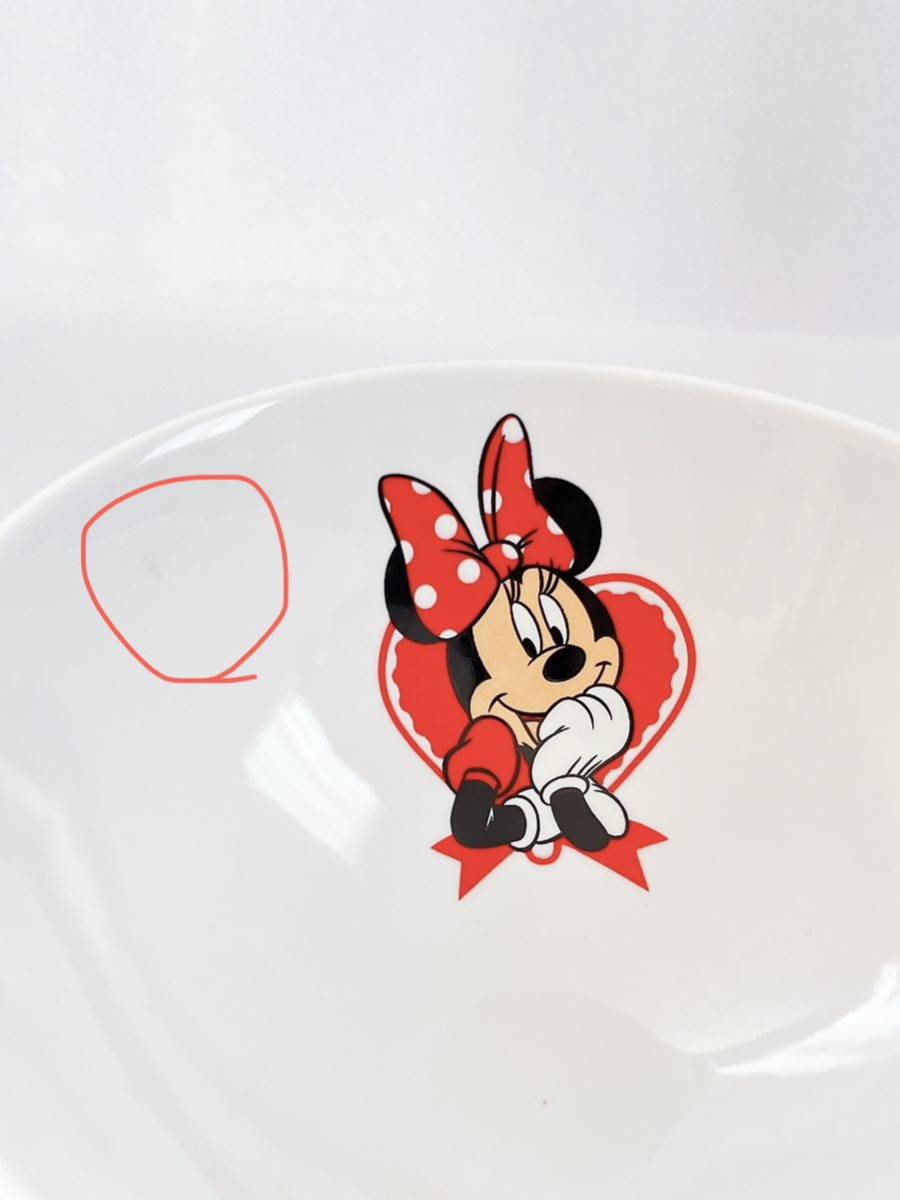 ディズニー ミニーマウス 赤×白ドット柄 茶わん お茶碗 2個セット 未使用品_画像4