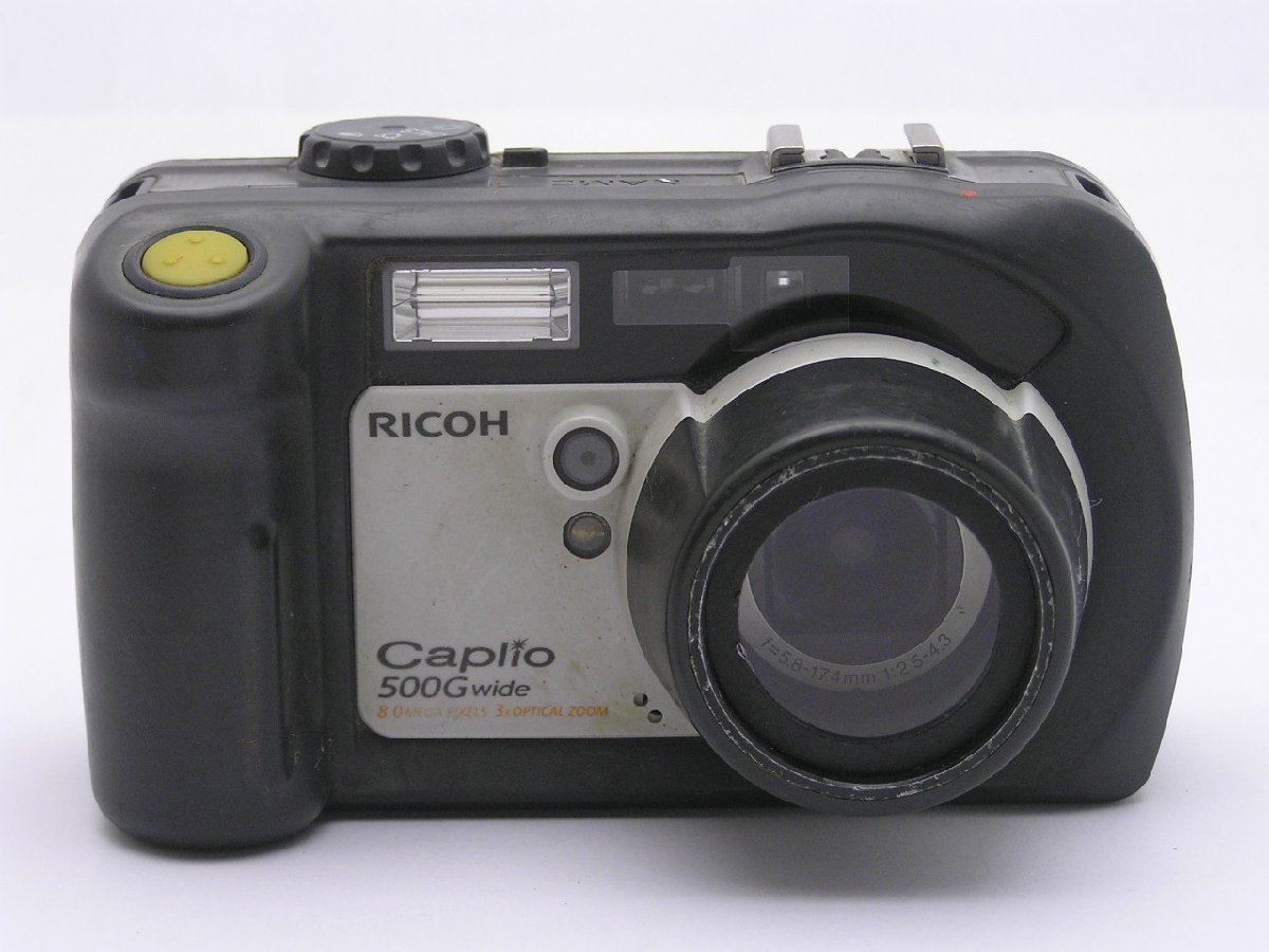 ★ハローカメラ★8143 RICOH Caplio 500G wide ( 5.8-17.4mm F2.5-4.3 ) 800万画素 【本体のみ】動作品ジャンク 要修理 1円スタート_画像2