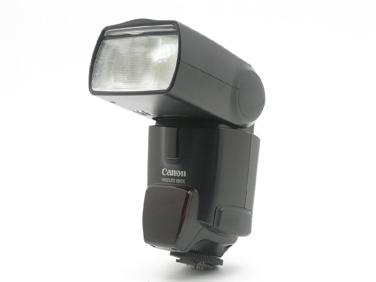 ★ハローカメラ★8221 Canon SPEEDLITE 580EX Case付 発光動作確認済み.良品　1円スタ－ト　即決_画像3