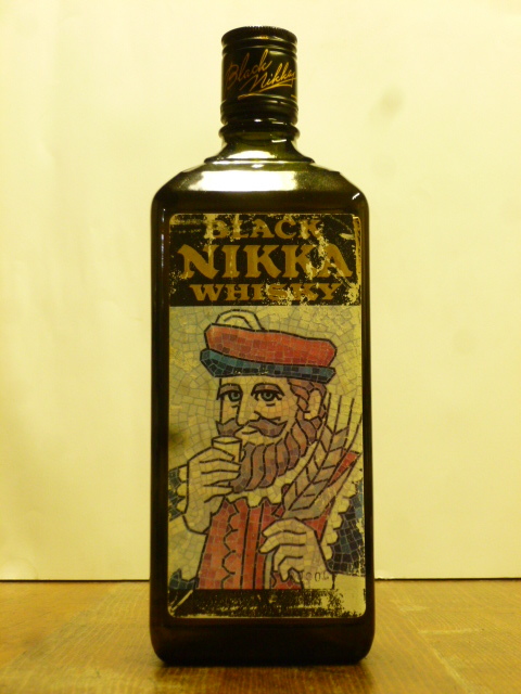 １級「BLACK NIKKA」1982～89年の流通 髭のブラック ニッカ 黒キャップ 南青山 720ml 42度 余市 カフェグレーン BLACK NIKKA-1201-A_画像7