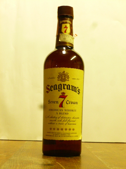 特級「Seagram's Sevev 7 Crown」AMERICAN WHISKEY A BLEND 760ml 40度　従価 沖縄国場組商事部輸入 ok46 Seagram's 7 Crown-1201-A_画像6