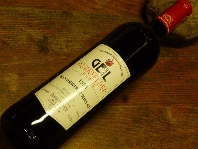 「GEIL」DORNFELDER ROTWEIN 1998 ドイツ 赤 ドルンフェルダー BECHTHEIMER PILGERPFAD RHEINHESSEN 750ml 10％vol GEIL-1220-A_画像8