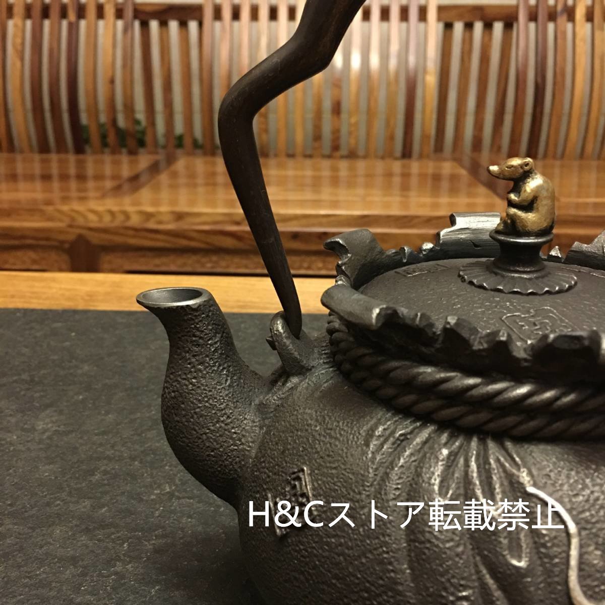 職人手作り 陶器 煎茶道具 茶壺 茶壷 急須 茶器 茶道具 容量：1300ML_画像4