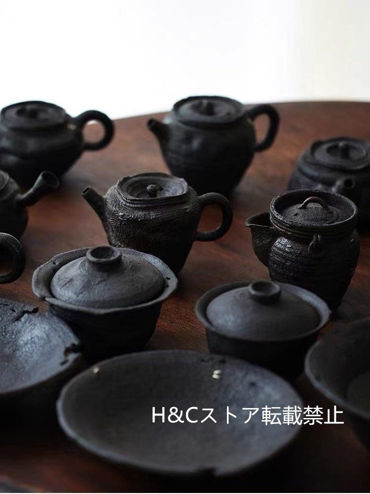 職人手作り 陶器 煎茶道具 茶壺 茶壷 急須 茶器 茶道具 容量：110ML_画像4