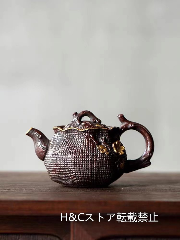 職人手作り 陶器 煎茶道具 茶壺 茶壷 急須 常滑焼 茶器 茶道具 容量：170ML