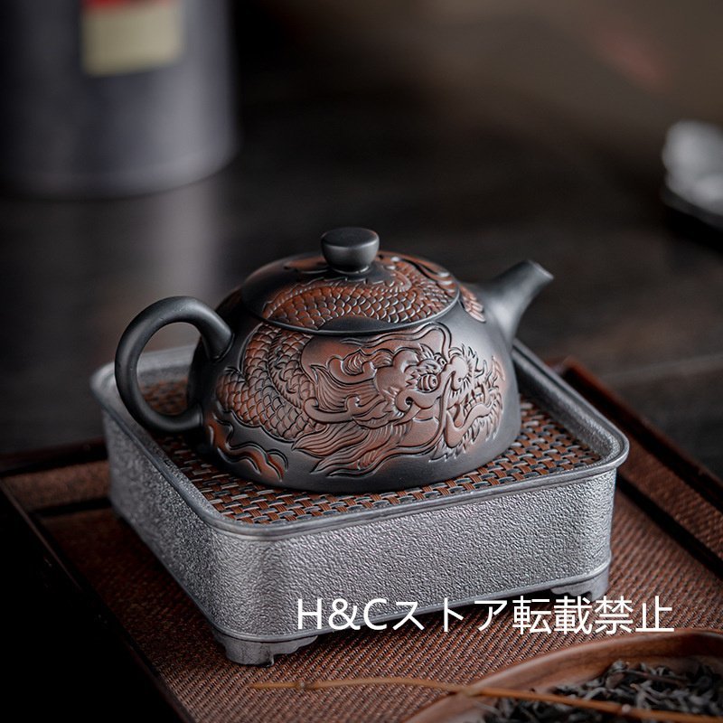 職人手作り 陶器 煎茶道具 茶壺 茶壷 急須 茶器 茶道具 容量：250ML_画像1