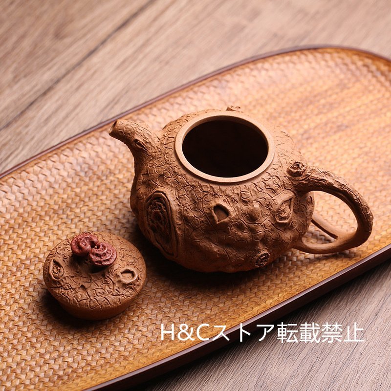 職人手作り 陶器 煎茶道具 茶壺 茶壷 急須 茶器 茶道具 容量：290ML_画像6