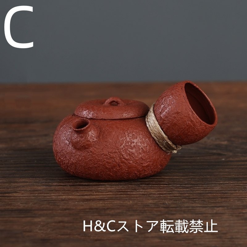 職人手作り 陶器 煎茶道具 茶壺 茶壷 急須 茶器 茶道具 容量：A100 B100 C90 D100 E100 F100 G90 H110 I90 ML_画像4