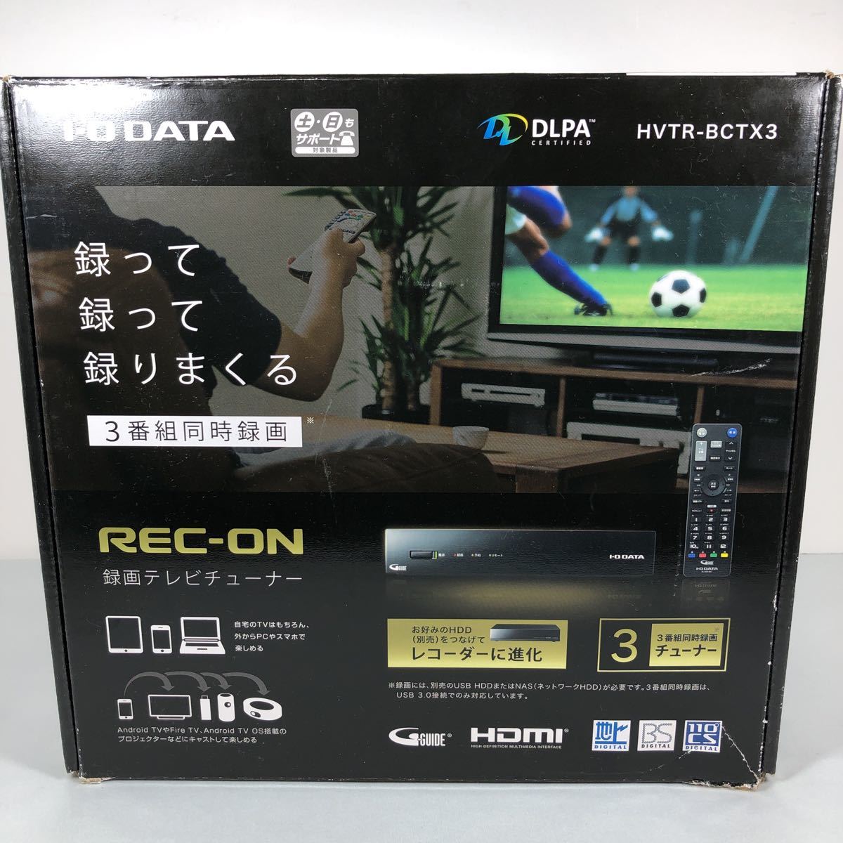 IO DATA アイ オー データ REC-ON HVTR-BCTX3 録画テレビチューナー_画像1