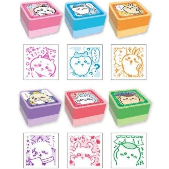 ちいかわ スタンプセット ハチワレ うさぎ モモンガ くりまんじゅう ラッコ