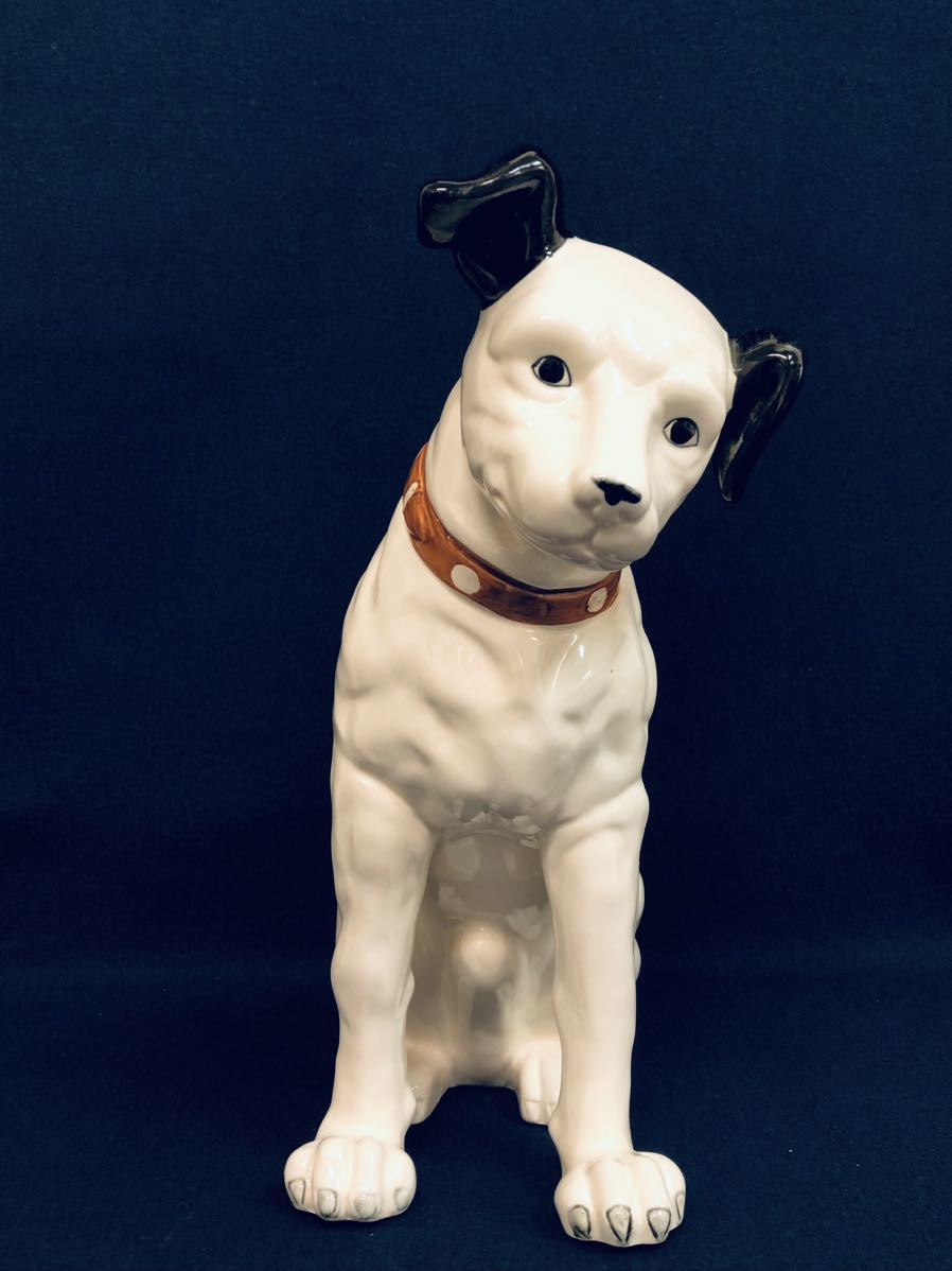 ニッパー君Victor ビクタービクター犬陶器陶器人形高さ約31.5cm 置物