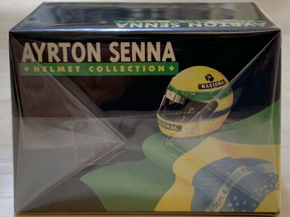 【新品：未開封】PMA ミニチャンプス 1/8 アイルトン・セナ ヘルメット 1986年 イギリスGP [Ayrton Senna]の画像10