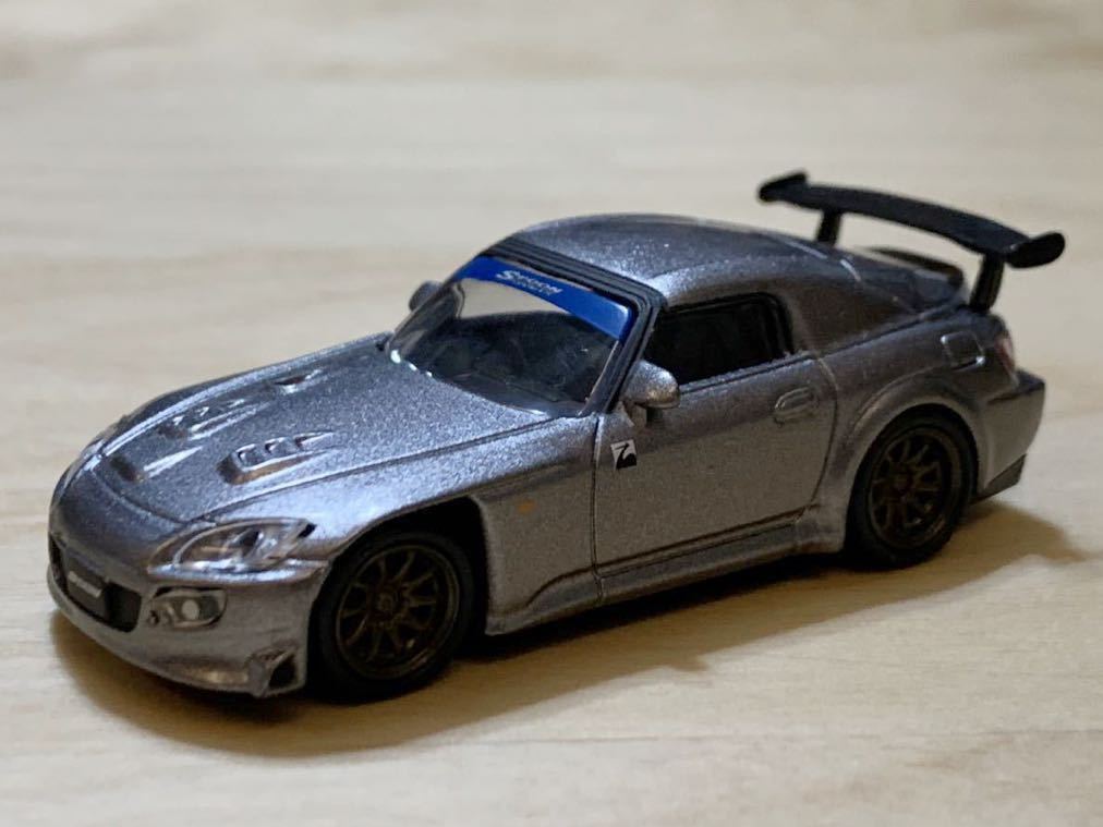 【ミニカー本体のみ】アオシマ 1/64 OPTION スプーン ホンダ S2000 / AP1 [ダークシルバー]_画像2