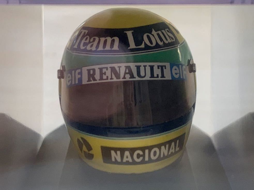 【新品：未開封】PMA ミニチャンプス 1/8 アイルトン・セナ ヘルメット 1986年 イギリスGP [Ayrton Senna]の画像4