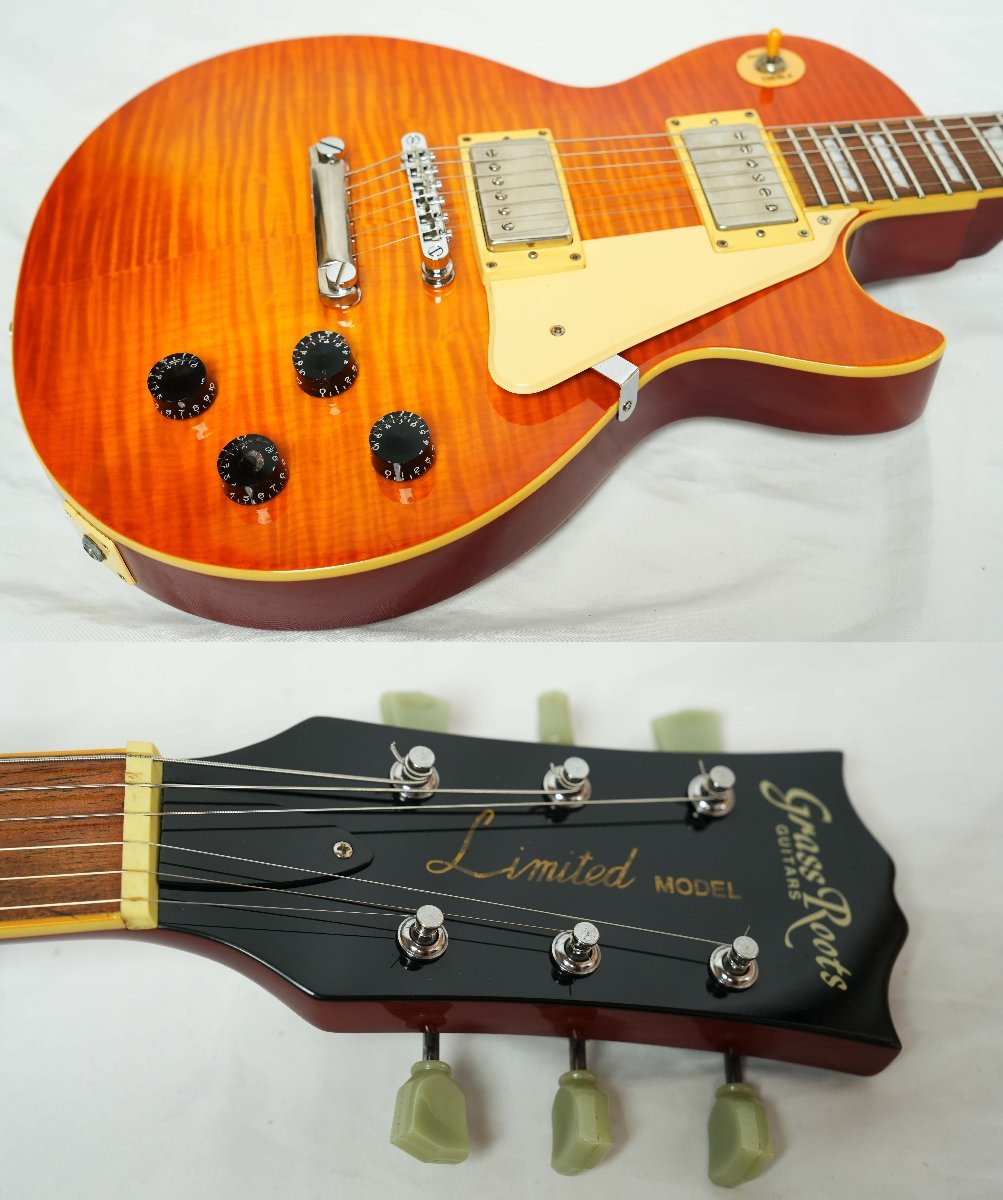 *Grass Roots by ESP*G-LP-50S FM VLD Lespaul standard model 2005 year made glass roots *