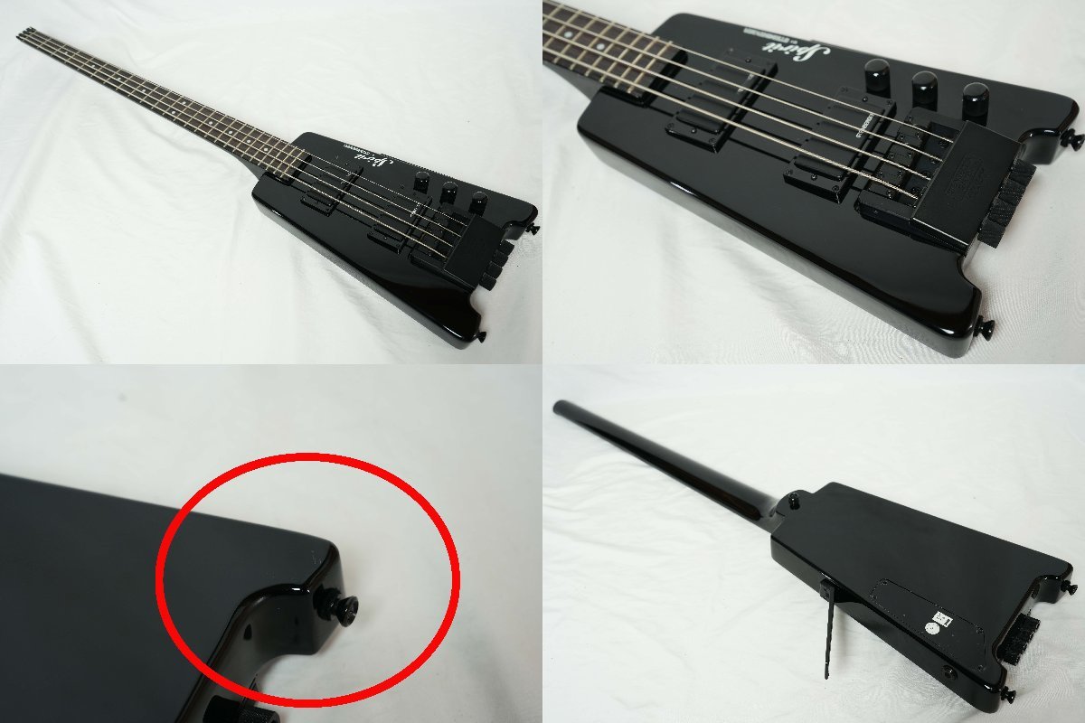 ★Spirit by STEINBERGER★XT2 STANDARD Bass with Deluxe BLK ヘッドレスベース 2020年製 美品★_画像6