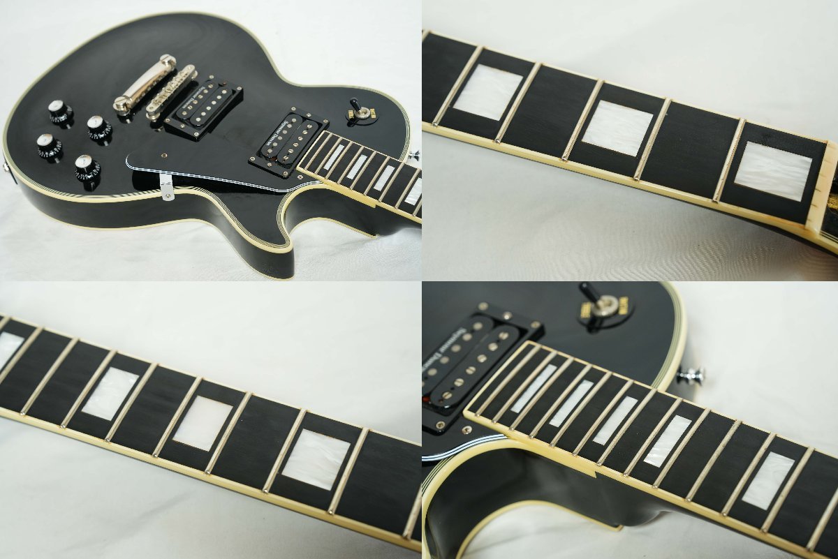 ★1円スタート!!★EDWARDS by ESP★E-LP-113CD BLACK レスポールカスタム ネック折れ ジャンク品 エボニー指板 Seymour Duncanピックアップ_画像10