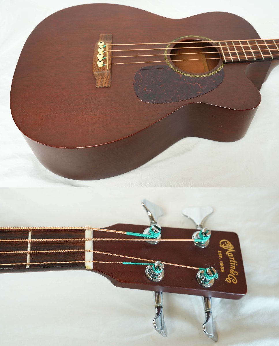 ★Martin USA★BC-15E エレアコベース 一部補修有り マホガニーボディ マーティン HC付 2001年製★_画像3