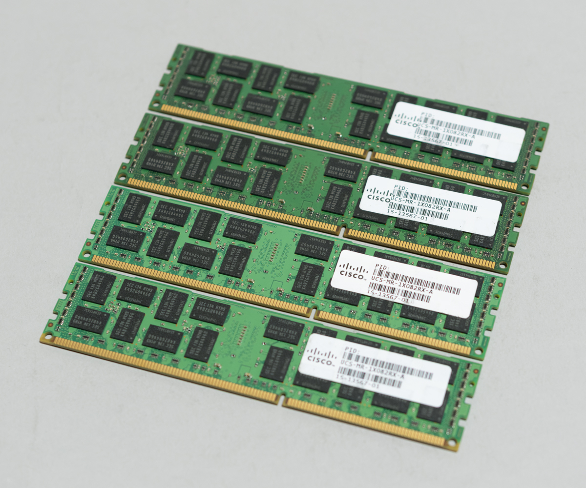 1333MHz 8GB 4枚組 合計 32GB MacPro用メモリー 2009 2010 2012モデル用 240pin DDR3 10600R RDIMM ECC 動作確認済 #1206A_画像2