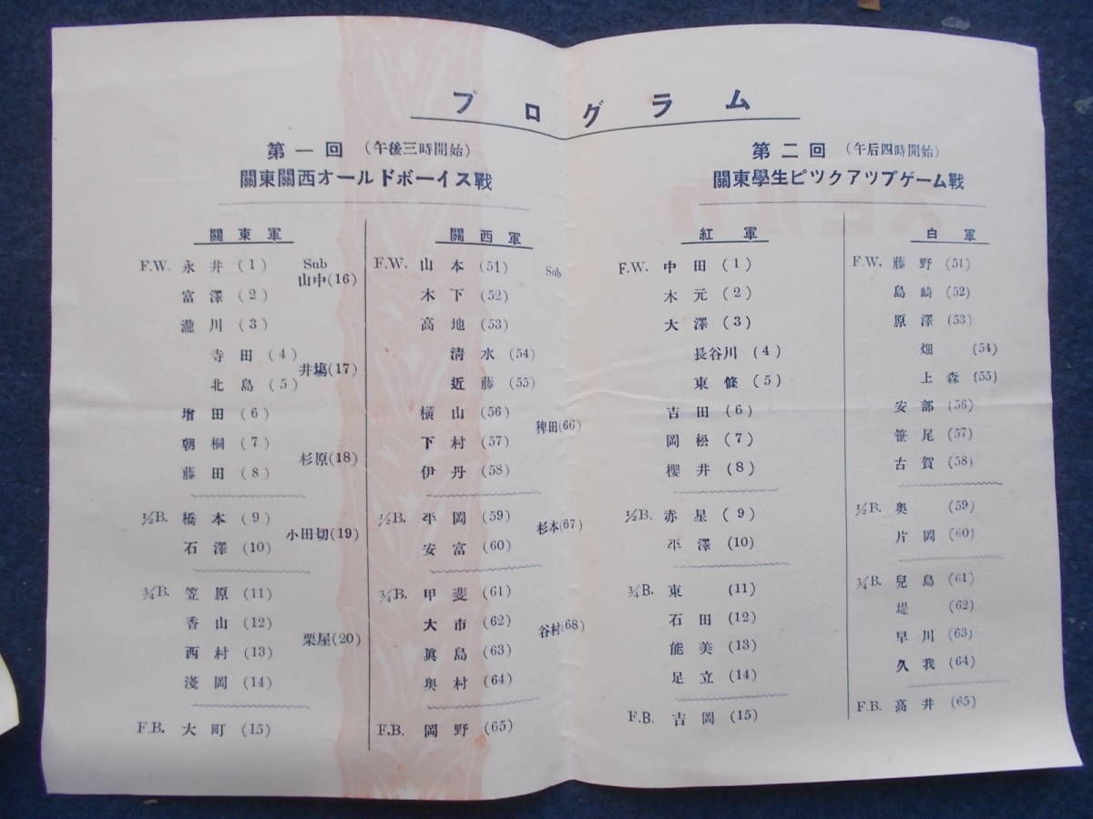 大正１３年　明治神宮競技大会　ラグビー　フットボール　プロスラム　スポーツ　史料　パンフレット　内務省_画像3