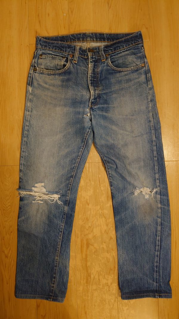 スペシャル！雰囲気抜群！70's LEVI'S 505 デニム パンツ ビンテージ 古着 アメカジ リーバイス Gパン 501xx_画像7