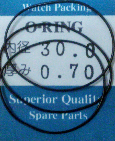 ★時計汎用オーリングパッキン 内径×厚み 30.0ｘ0.70　3本 O-RING【定型送料無料】セイコー・シチズン・その他色々汎用品_画像1