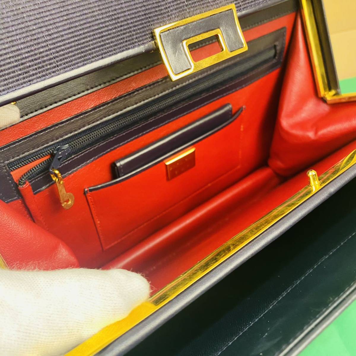 ☆即決☆ COMTESSE ホースヘア ハンドバッグ ターンロック ☆即決☆ COMTESSE ホースヘア ハンドバッグ ターンロック