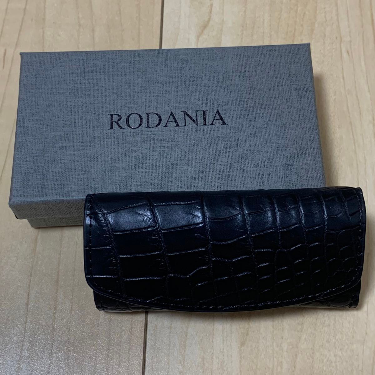 RODANIA ロダニア キーケース クロコダイル 鍵 ワニ RDOC9948 BLACK 黒