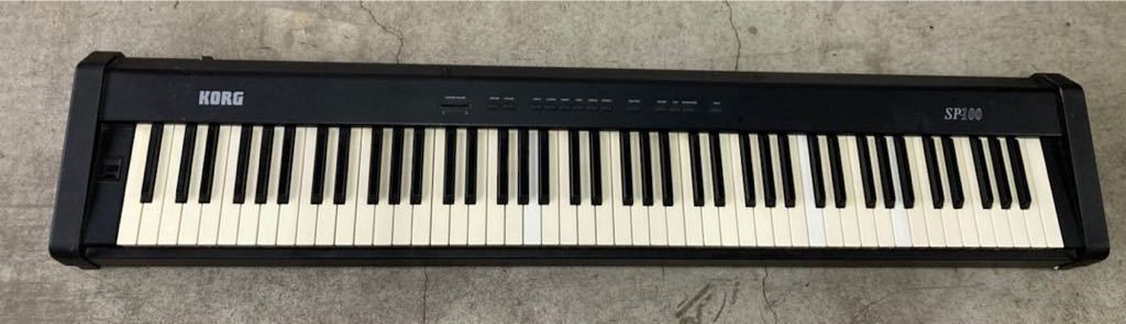 YK8575 KORG　コルグ　キーボード　電子ピアノ　SP-100　本体のみ　アダプター欠品の為　動作未確認　現状品　1205_画像1