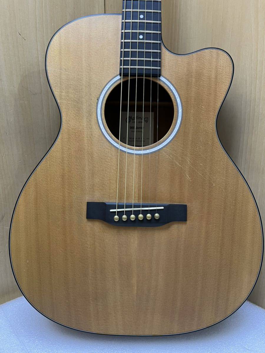 YK8590 Martin 000 Junior 10E アコースティックギター　マーチン　弦楽器　ケース付　動作品_画像3