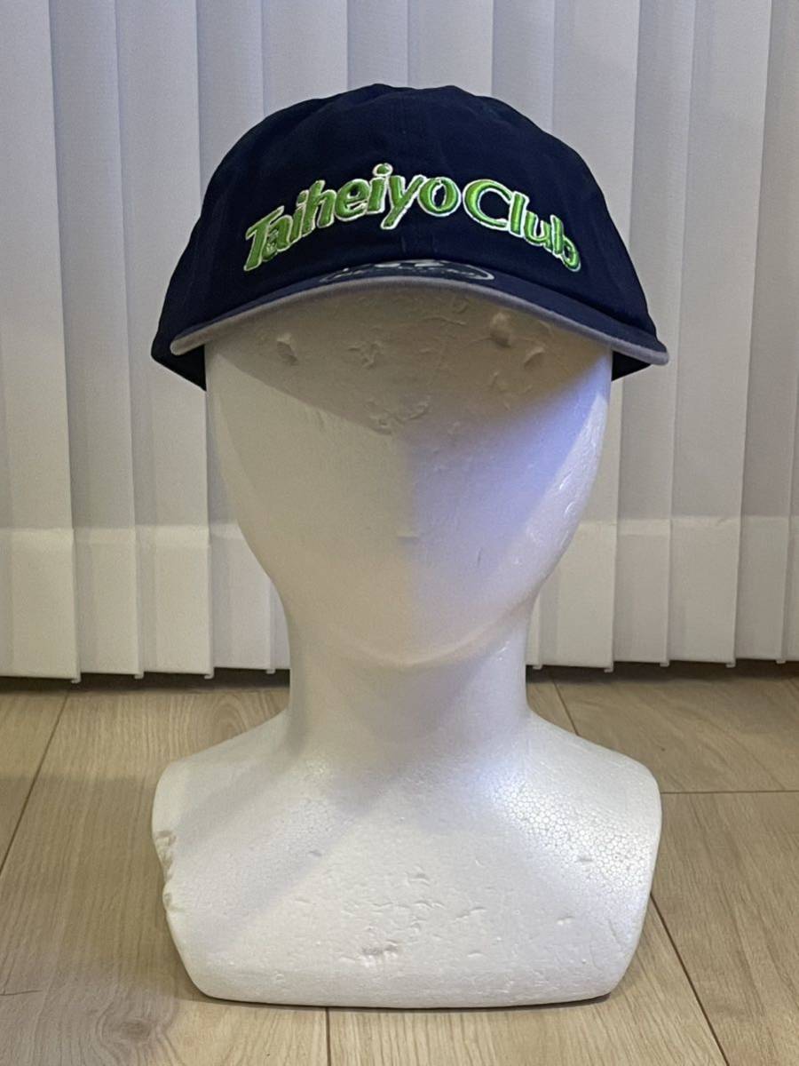 【未使用品】Taiheiyo Club 帽子 キャップ 太平洋クラブ ゴルフ ネイビー×グリーン_画像3