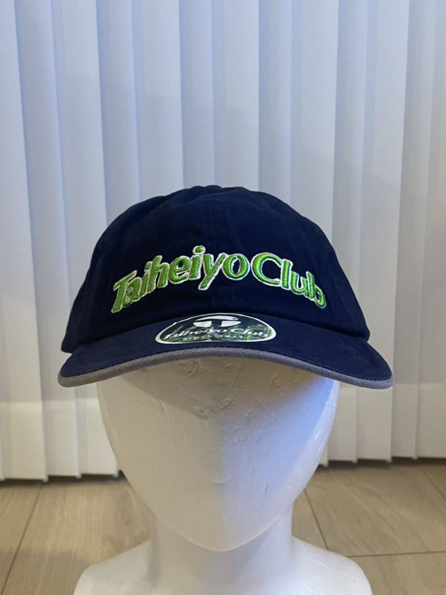 【未使用品】Taiheiyo Club 帽子 キャップ 太平洋クラブ ゴルフ ネイビー×グリーン_画像2
