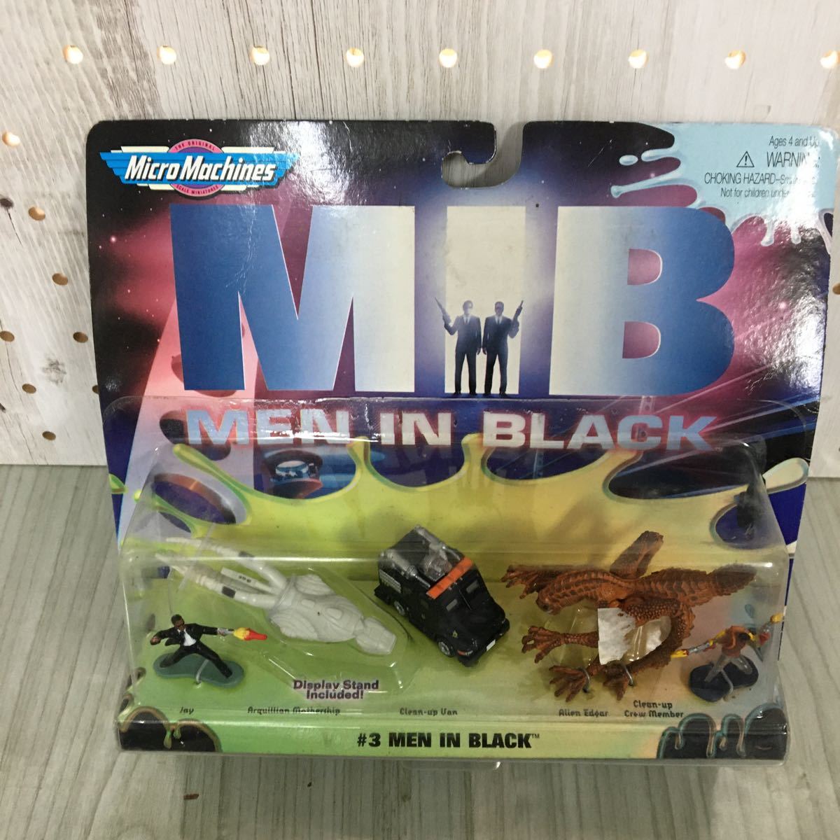 ▲未開封だけど難あり 3種セット MIB MEN IN BLACK メン・イン・ブラック ガルーブ GALOOB マイクロマシーンズ #1〜3 フィギュア _画像7