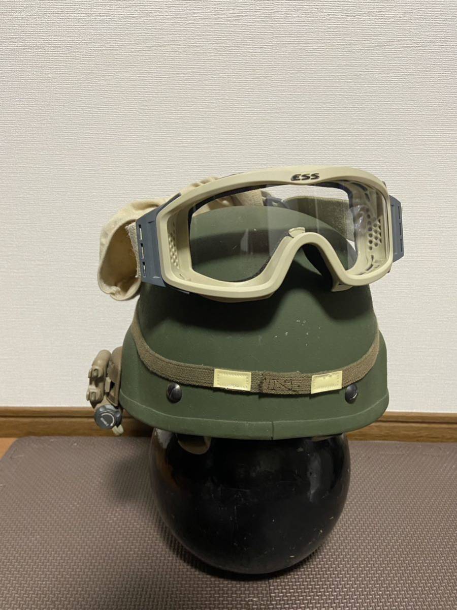 実物 SDS ACH MiCH 2000 ヘルメット サイズ M cat eye helmet band NVG NOROTOS 3 Hole TATM ESS ゴーグルUSMC MARSOC SF _画像5