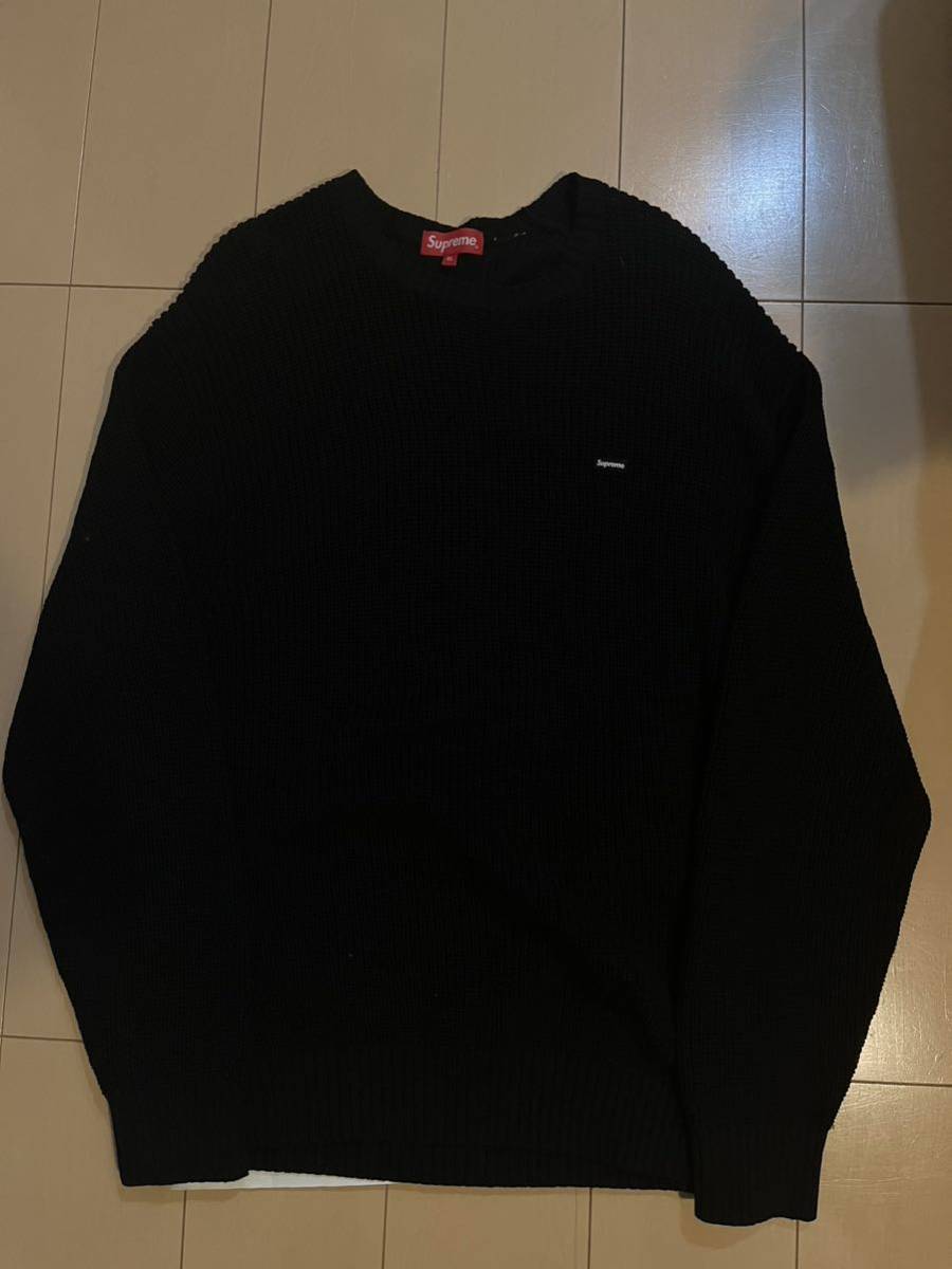 supreme small box logo sweater セーター　スモール　ボックス　ロゴ　XL 黒　ブラック　シュプリーム
