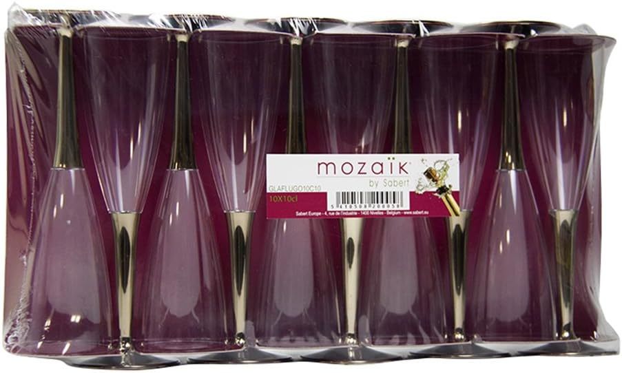 アームカンパニー mozaik(モザイク) シャンパングラス ゴールド 125ml 割れにくい グラス MZCFGO 10個入 5_画像1