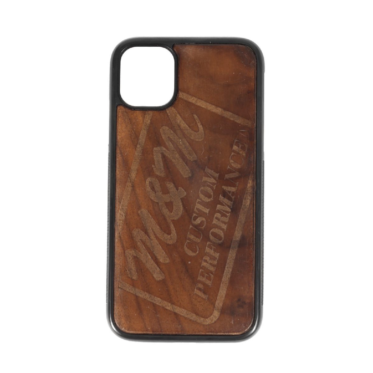 M&M M and M дерево дизайн iPhone 12 для смартфон кейс WOOD iPhone 12 CASE Brown 