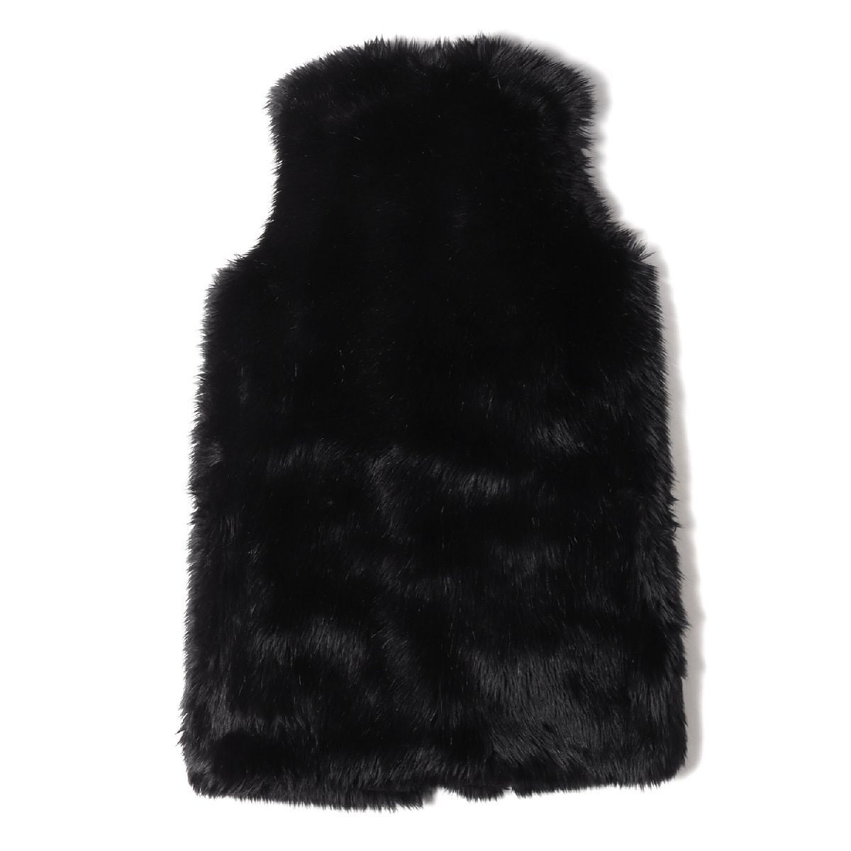 BLACK COMME des GARCONS ブラック コムデギャルソン ベスト サイズ:M 23AW ロング フェイク ファー ベスト LONG FAUX FUR VEST ブラック_画像2