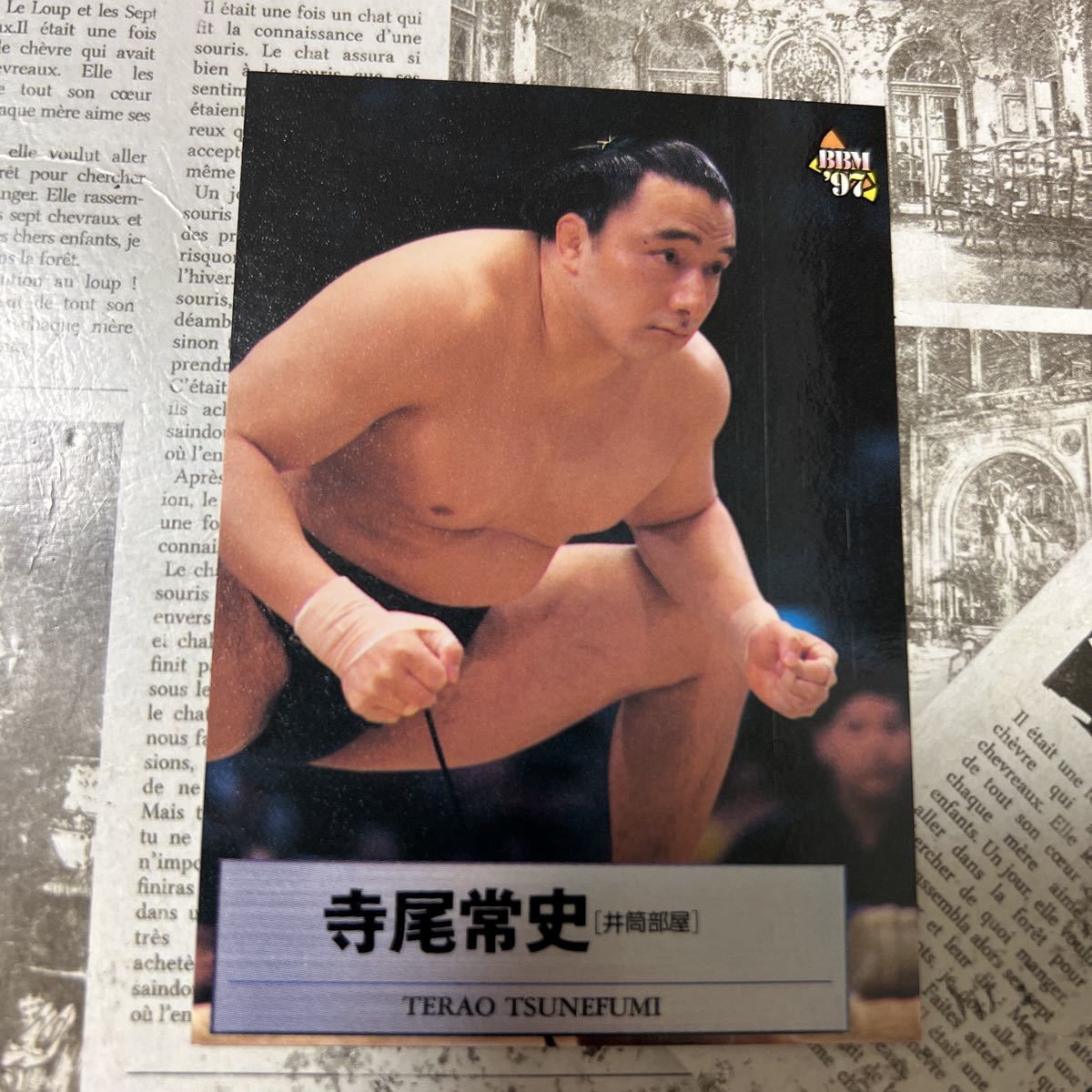 1997BBM 25 寺尾　常史　相撲カード_画像1