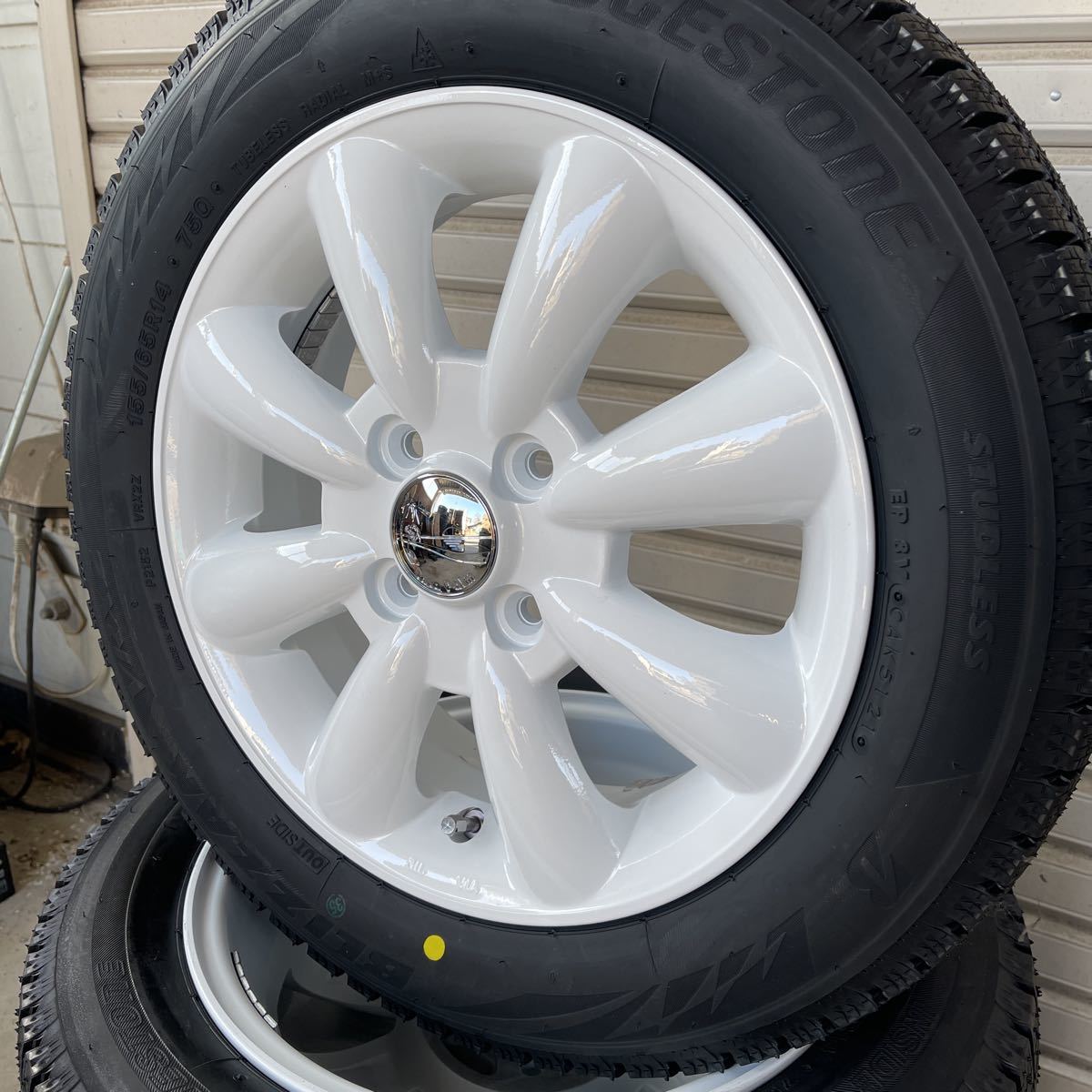 ララパーム　新品 ブリヂストン　VRX2◆155/65R14 ◆4本◆タント スペーシア ギアワゴンR ムーヴウェイクアルト　スタッドレス　KC-8_画像4