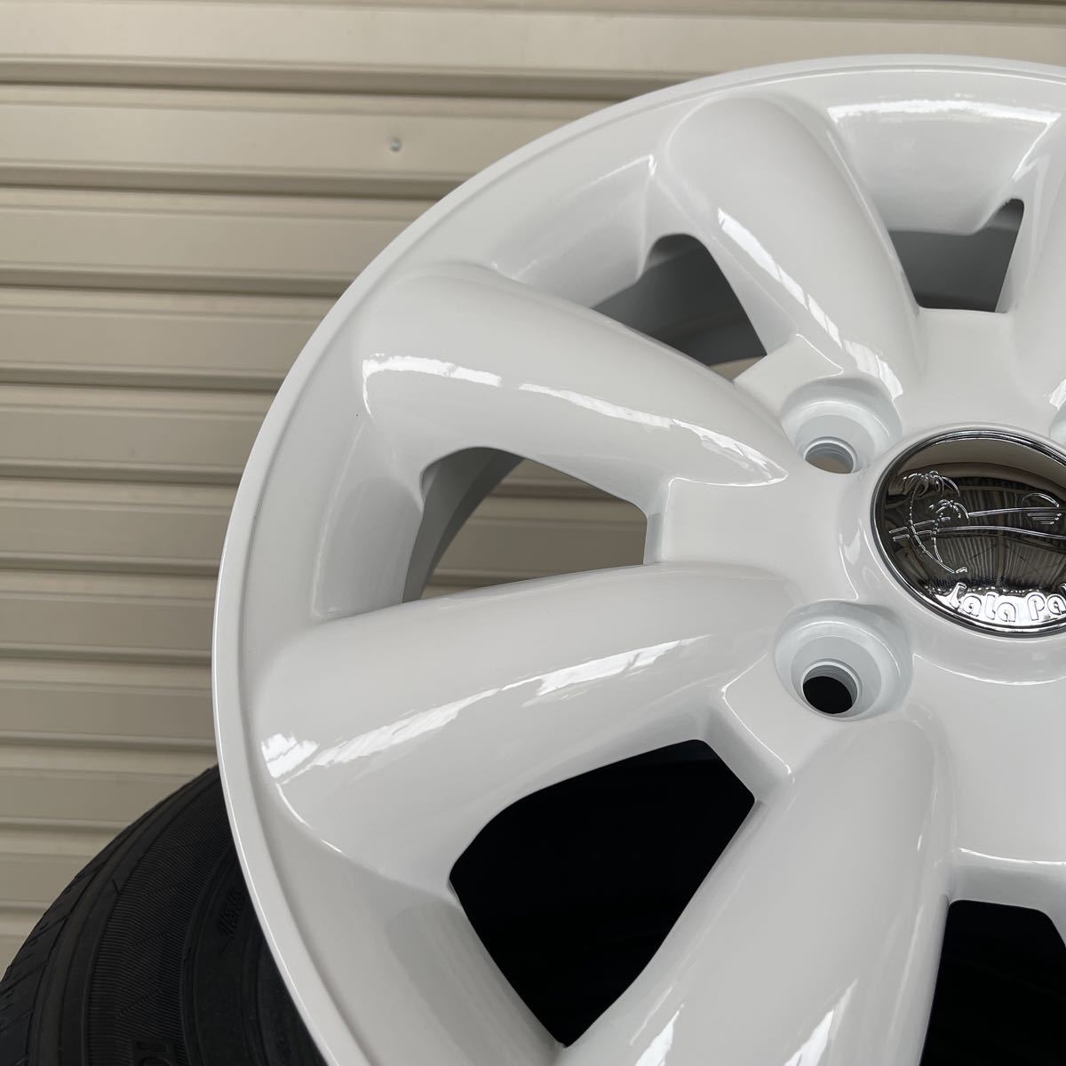 ララパームKC-8◆新品グッドイヤーEG01◆155/65R14◆NBOXタントムーヴワゴンRラパンアルトトコットスペーシア　ホワイト_画像5