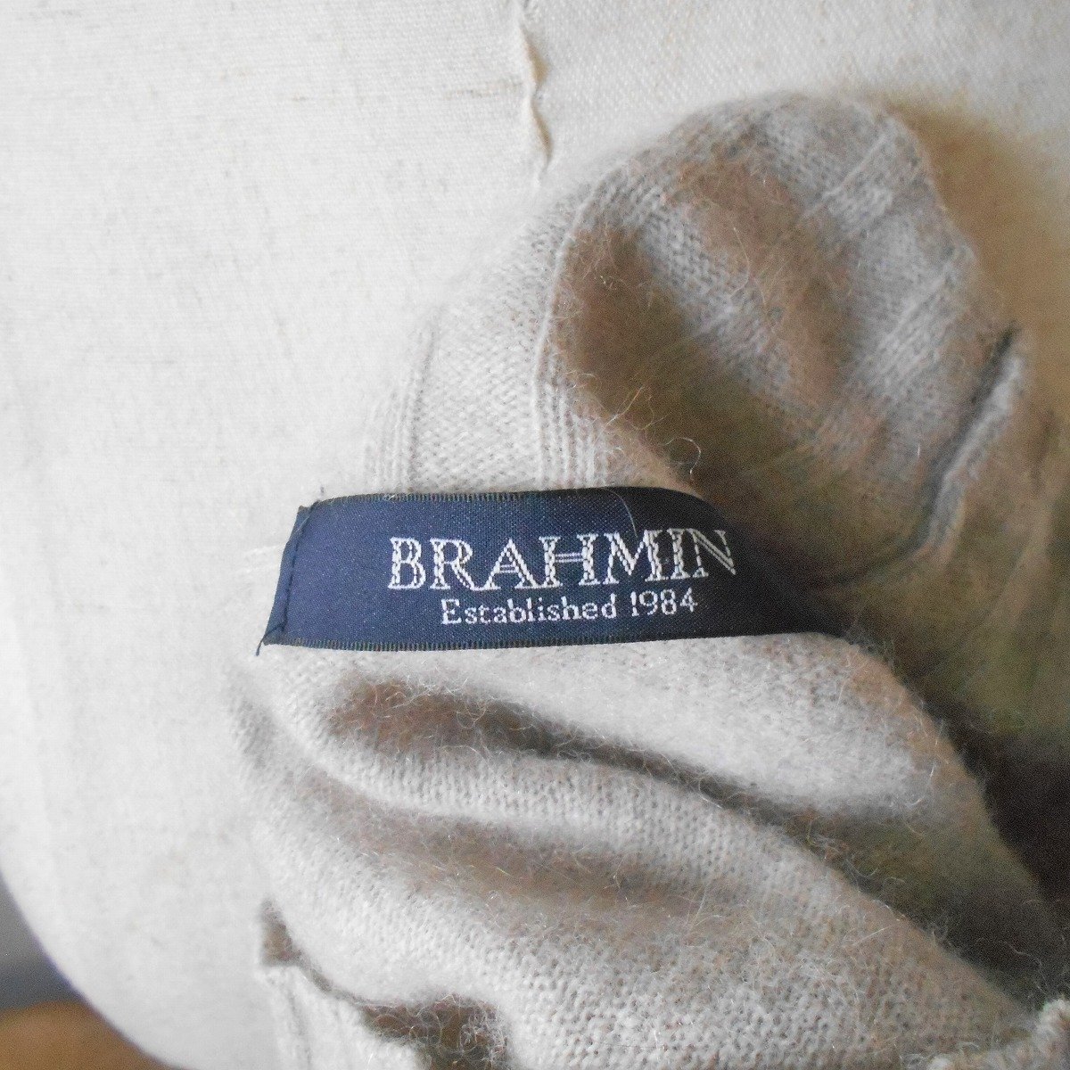 ブラーミン BRAHMIN ニット セーター レディース 38 ベージュ_画像7