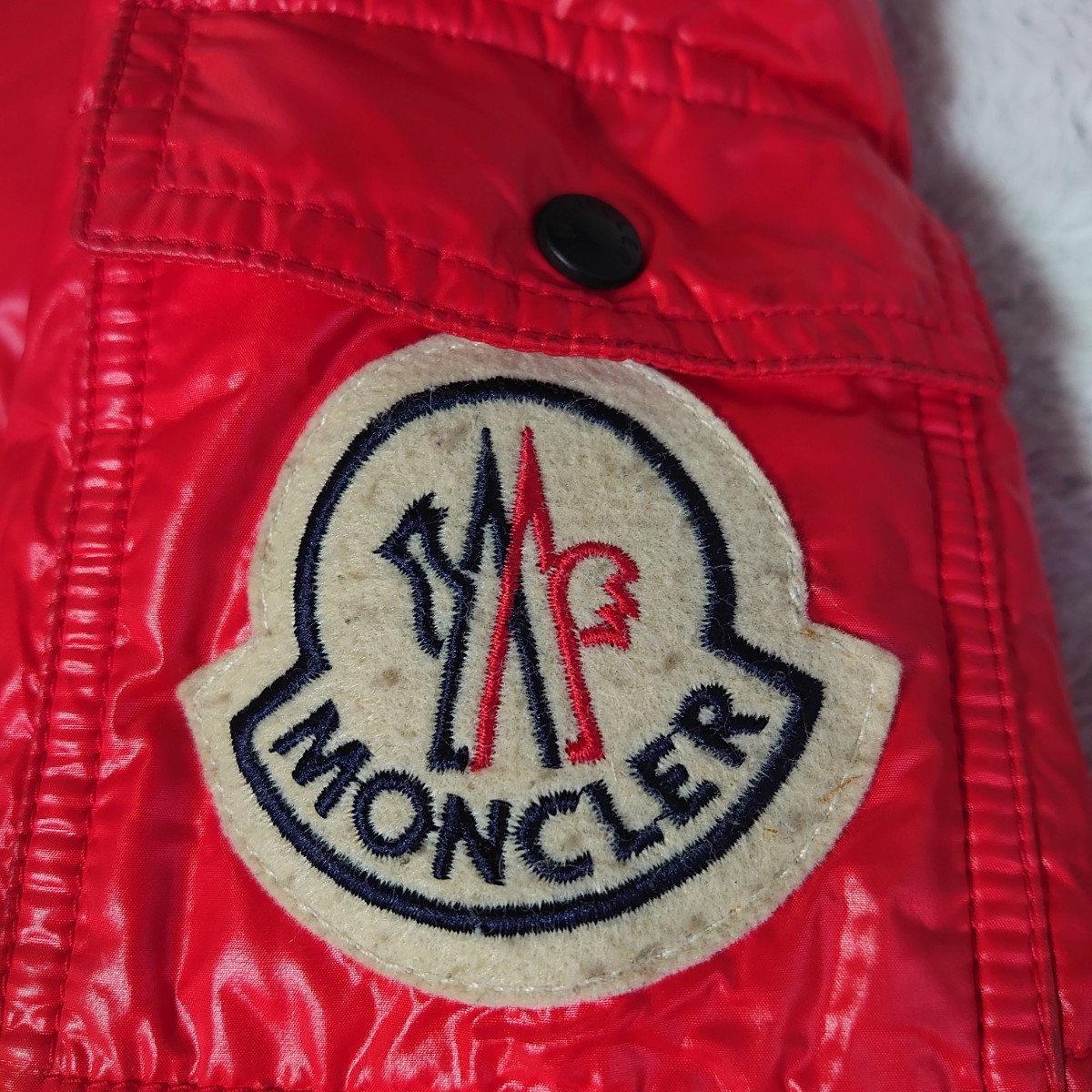 モンクレール MONCLER ダウンジャケット 赤 レッド 00 サイズ レディースSSサイズ XSサイズ メンズXXSサイズ ブルガリア製