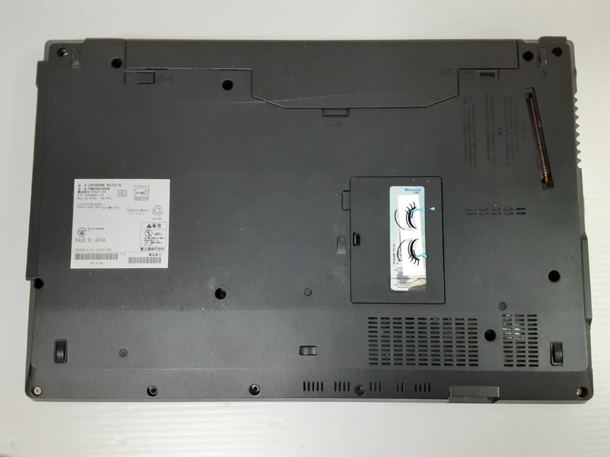  富士通 LIFEBOOK A573/G FMVA03008 Core i3 3120M 2.5GHz ジャンク品 ノートパソコン_画像4