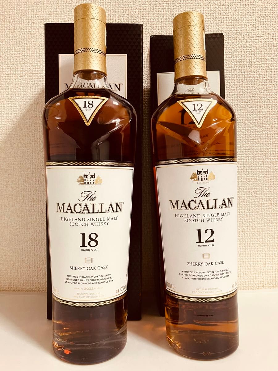 MACALLAN マッカラン シェリーオークカスク18年 12年｜Yahoo!フリマ