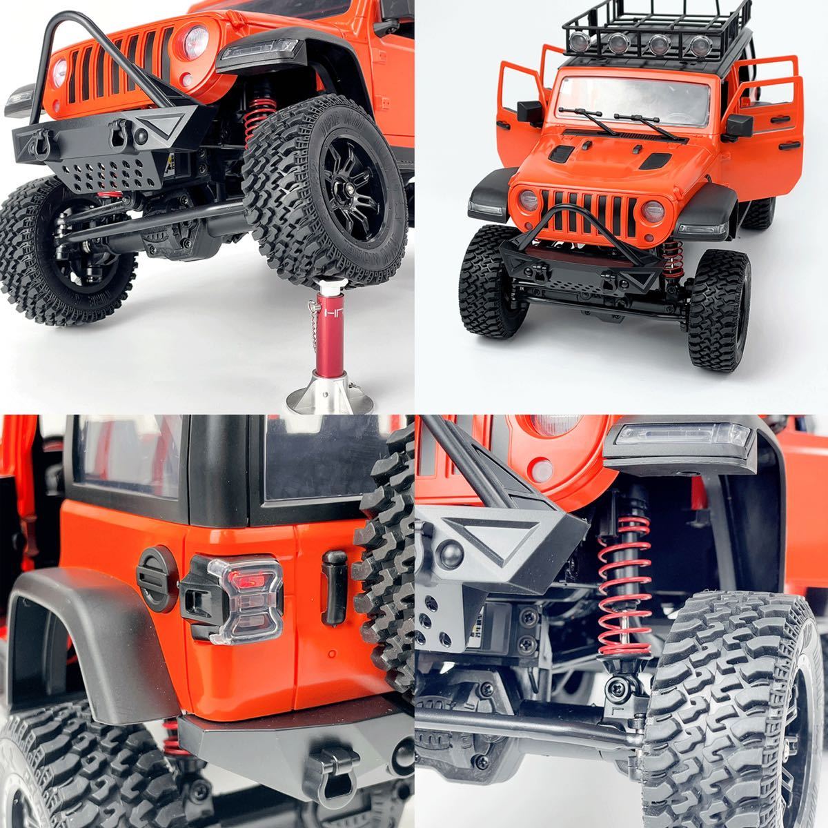 MN128 RTR 1/12 赤 Jeep ラングラー 4WD RC WPLラジコンカー ロッククローラー オフロード スケールトラック ジープ WARNGLER MN86S MN 86_画像9