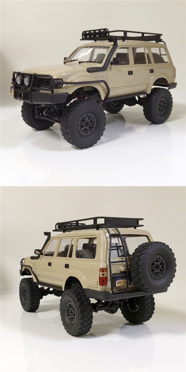 ★黄バッテリー*2 WPL C54-1 RTR 1/16 ランドクルーザー LC80 4WD ラジコントラック クローラー RCカー オフロード ロッククローリング C24_画像9