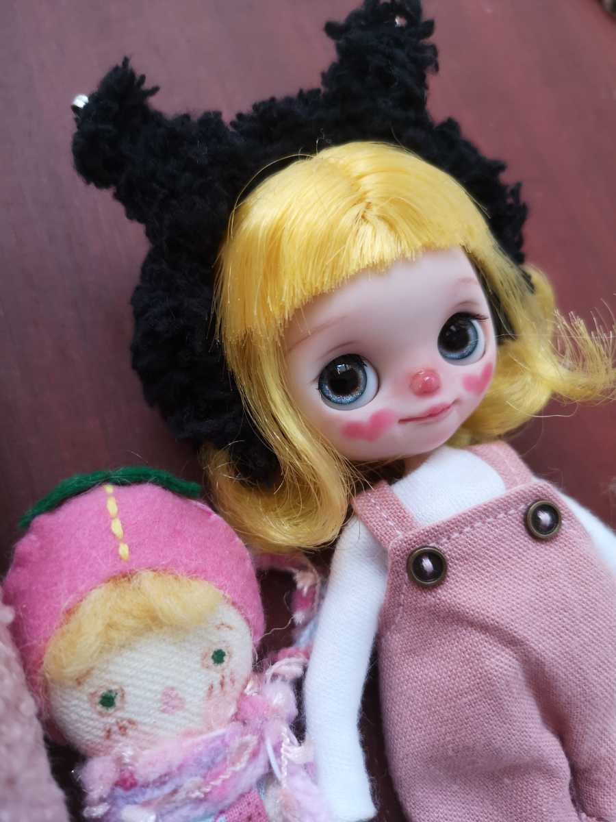 ◆yuzu_mochi_doll◆プチブライス 豆千代 にっこりハートほっぺちゃん デフォルトボディ_画像5